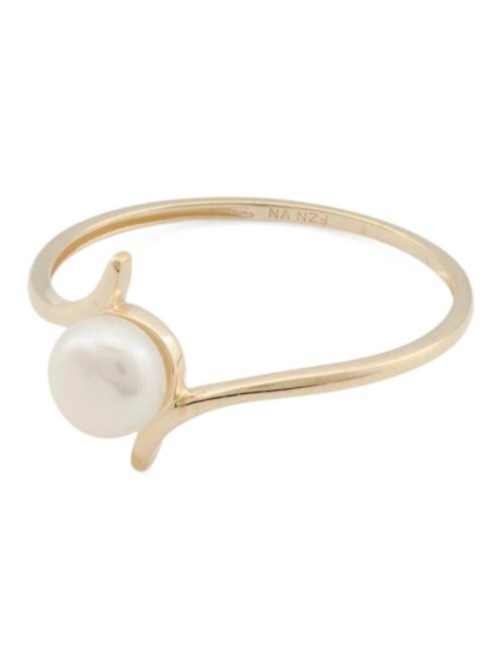 PEARL D'OR 10kt Gold Pearl Bypass Ring